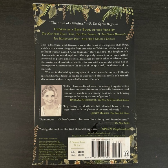 The Signature of All Things Paperback Book by Elizabeth Gilbert Fiction - Picture 3 of 5